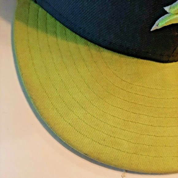 Detroit Tigers Hat Baseball Cap Fitted 7 1/2 New Era Gray Green MLB As Is - Picture 11 of 12